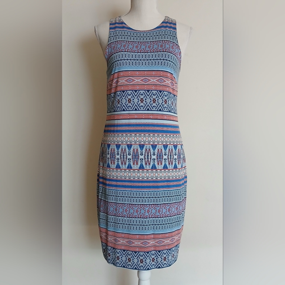 Karen Kane Sleeveless Aztec Print Dress
